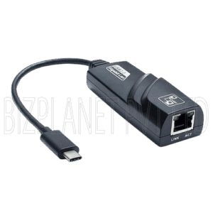USB Type-C to Ethernet Adapter – 1Gbps, For PC / Laptop / TV / Console