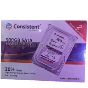 Consistent CT3500SC 500GB Desktop HDD – 3.5″ SATA, 5400 RPM, 128 MB Cache