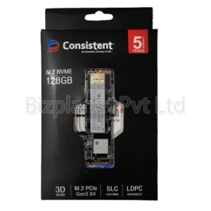 Consistent 128GB M.2 NVMe SSD – PCIe Gen3×4, 2,200 MB/s, 5-Yr Warranty
