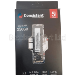Consistent 256GB M.2 SATA SSD – 2280, 520MB/s Read, 5-Year Warranty