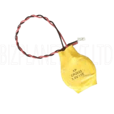 Laptop CMOS Battery (CR2032) – 2-Pin Wired Connector, Compact Backup Cell for BIOS/RTC