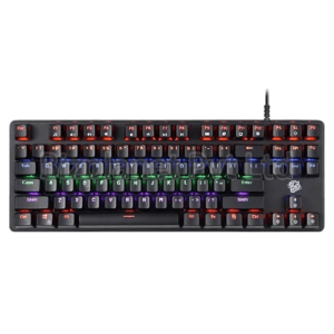 Enter Phoenix Pro Wired Mechanical Gaming Keyboard – 87 Keys, Rainbow LED Backlighting, 26 Anti-Ghosting Keys, Multimedia Controls
