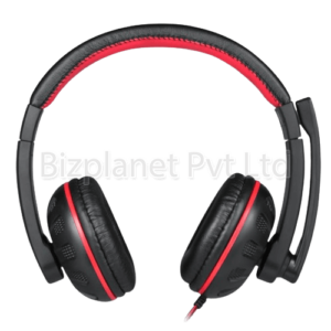 Enter Spartan USB Headphone with Mic – 40 mm Drivers, LED, Universal