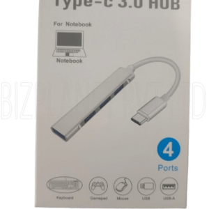 Type C 4 in 1 USB hub Type C Multiport Adapter, Type c to 1 x USB 3.0 to 3 x USB 2.0 with 5000 MBPS Fast Data Transfer Speed for pc, Laptop, MacBook (Silver)