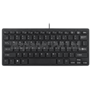 Enter Typist Mini USB Wired Slim Keyboard – 78 Keys, Compact Design, Chocolate Key Switches, Plug-and-Play