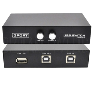 USB Peripheral Sharing Switch – 2-in-1 or 4-in-1, USB 2.0/3.0 Options, Manual Button with LED Indicator