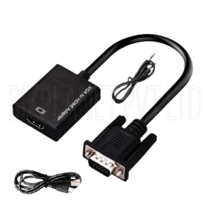 VGA to HDMI Converter Adapter – 1080p with Audio, PC/Laptop/Projector/TV