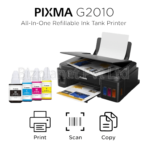 Canon PIXMA G2010 All-in-One Ink Tank Printer – Print, Scan & Copy - Image 2