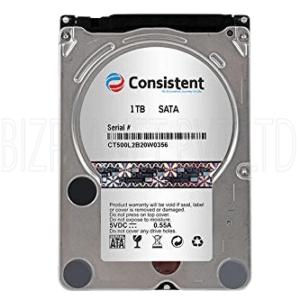 Consistent CT2001SL 1TB Laptop HDD – 2.5″ SATA, 5400 RPM, 16 MB Cache