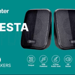 Enter Fiesta 10W Laptop/Desktop Speaker – 2.0 Channel, Wired, Compact Design