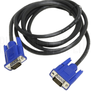 1.5 m VGA Cable (Male-to-Male HD15) – Shielded, Supports up to 1080p, Plug-and-Play