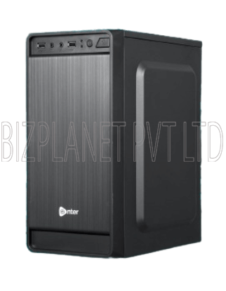 Enter Pluto Mid-Tower PC Cabinet with SMPS – Mini-ATX, USB 1.1, Audio I/O, Compact 255×165×340 mm