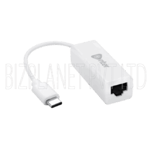 Enter E-UCL USB-C to Fast Ethernet Adapter – 10/100 Mbps, Plug-and-Play, White, USB 3.1 Interface