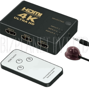 2-Port HDMI Switch (2 in 1 Out) – Supports 4K @ 60 Hz HDMI 2.0, Aluminum Casing