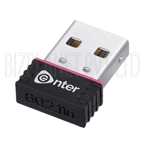 Enter E-W170 USB 2.0 to Wi-Fi Adapter – 150 Mbps, IEEE 802.11b/g/n, Plug-and-Play, Windows/macOS/Linux