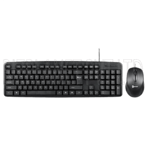 Enter TypeMate Pro USB Keyboard & Mouse Combo – 104-Key Slim Keyboard, 1000 DPI Optical Mouse, Plug-and-Play, 1-Year Warranty
