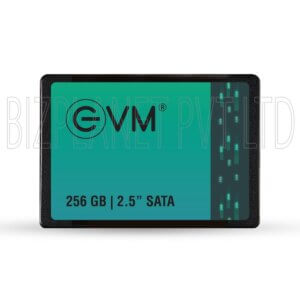EVM 256 GB 2.5″ SATA SSD – Up to 500 MB/s Read & 400 MB/s Write, 5-Year Warranty