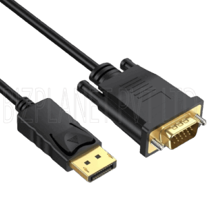 6-Foot DisplayPort to VGA Cable – High-Definition (1080p), DP Male to VGA Male