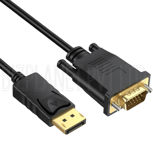 6-Foot DisplayPort to VGA Cable – High-Definition (1080p), DP Male to VGA Male