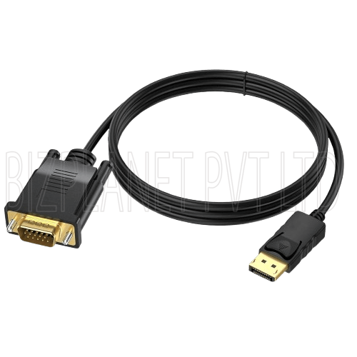 6-Foot DisplayPort to VGA Cable – High-Definition (1080p), DP Male to VGA Male - Image 3